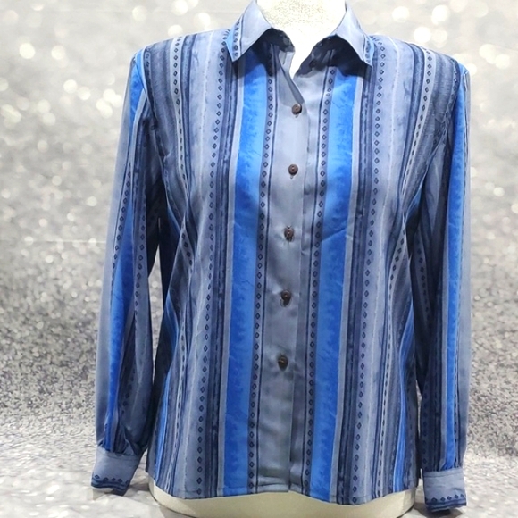 Vintage Blouse, alia PETITE, size 10 - Picture 1 of 7